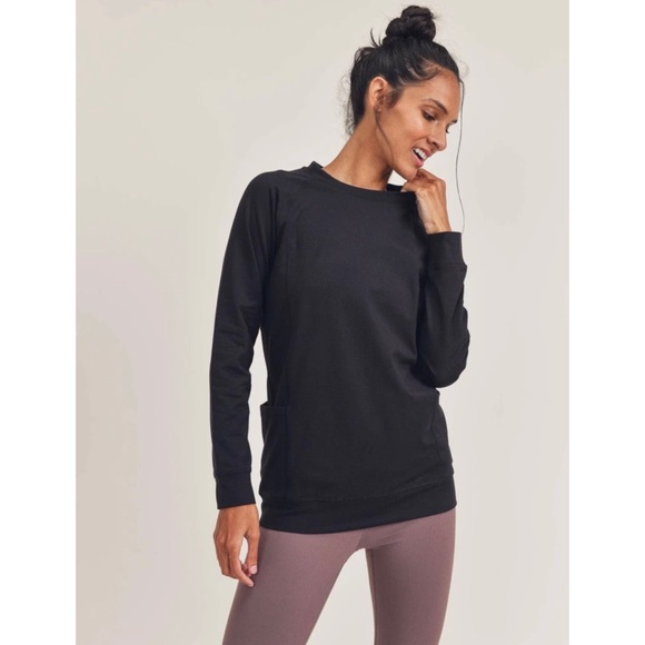 Eco Essential Longline Raglan Pullover NWT - Picture 2 of 9